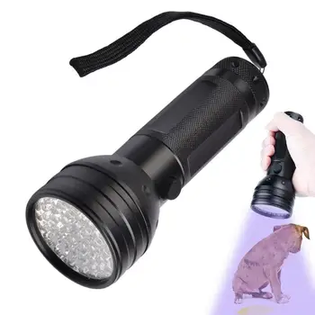 Лилаво фенерче|Малък ултравиолетова лампа|Преносим детектор на урина от домашни животни, работещи на батерии 51 led UV фенерче